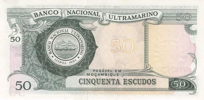 Mosambik p111-5 50 Escudos 1970